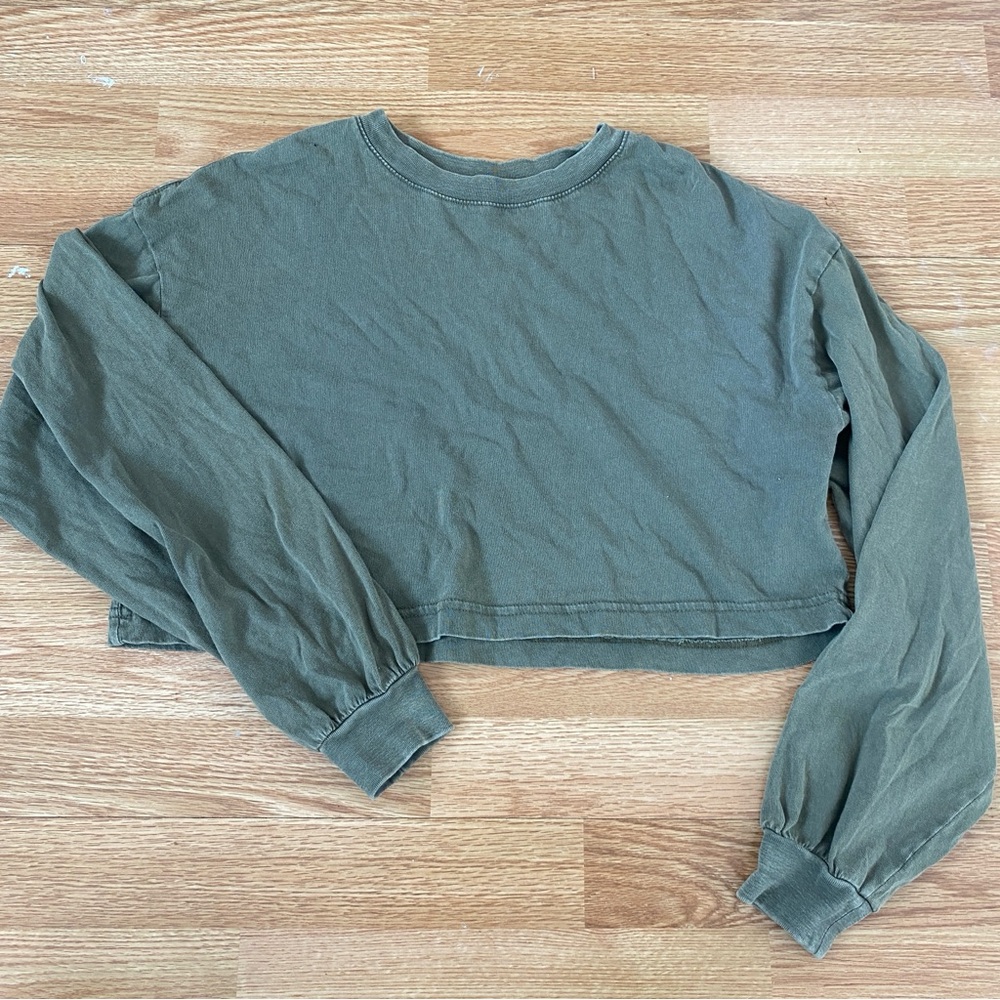 Garage Olive Long Sleeve Tee